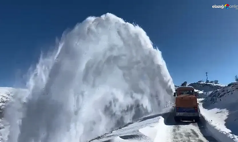 Elazığ'da karla mücadele sürüyor: 108 köy yolundan 57'si ulaşıma açıldı