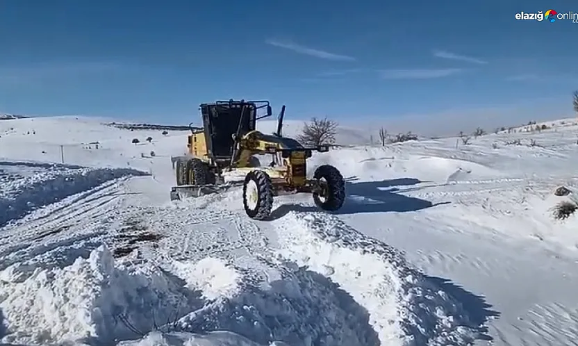 Elazığ kırsalında kar esareti bitiyor: 120 personel ve 90 araçla amansız mücadele!