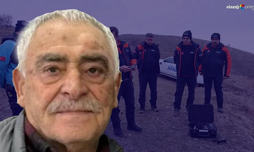 Elazığ'da kayıp yaşlı adam için 40 kişilik ekip sahada