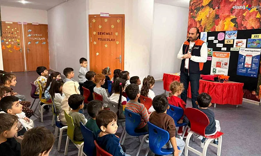 Elazığ AFAD'tan Tunceli'de Eğlenceli Ve Öğretici Afet Eğitimi!