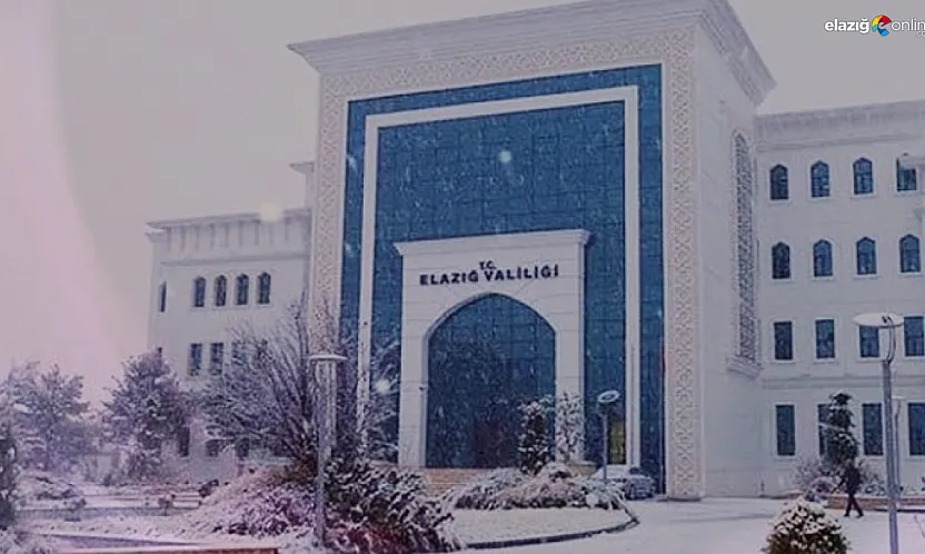 Elazığ buz kesti: Valilikten 5 ilçe ve merkeze 'Taşımalı Eğitim' molası