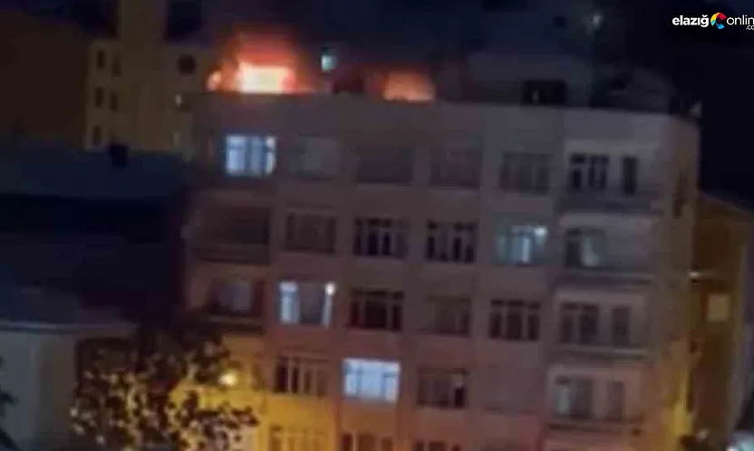 Elazığ'da yangın paniği: Elazığ itfaiyesi zamana karşı yarıştı