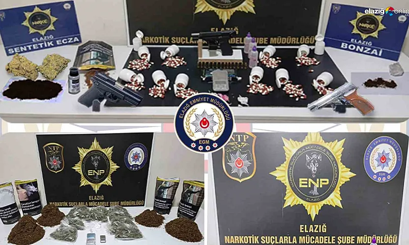 Elazığ sokaklarında narkotik mesaisi: Zehir tacirlerine geçit yok