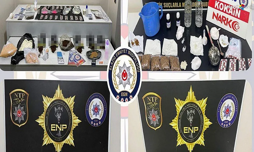 Elazığ polis nefeslerini kesti! Elazığ'da uyuşturucu tacirleri birer birer paketlendi!