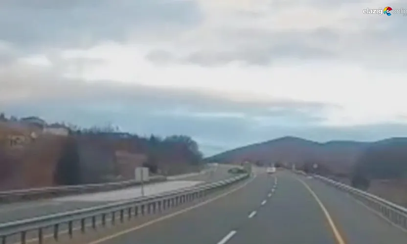 İşte 3 kişinin yaralandığı Elazığ-Malatya'daki o kaza görüntüleri