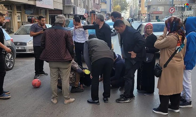 Elazığ'da Yolun Karşısına Geçen Çocuğa Otomobil Çarptı!