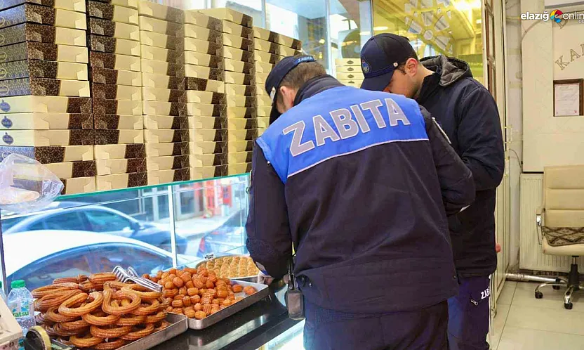 Elazığ'da yılbaşı öncesi2 zabıta' markajı: Mutfaklar ve raflar tek tek inceleniyor!
