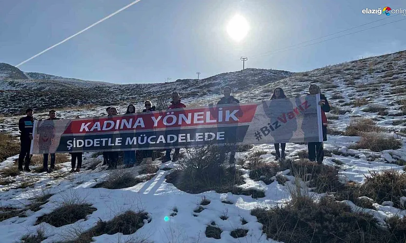 Elazığ Hazarbaba Dağı'ndan 'Şiddete Sıfır Tolerans' Mesajı