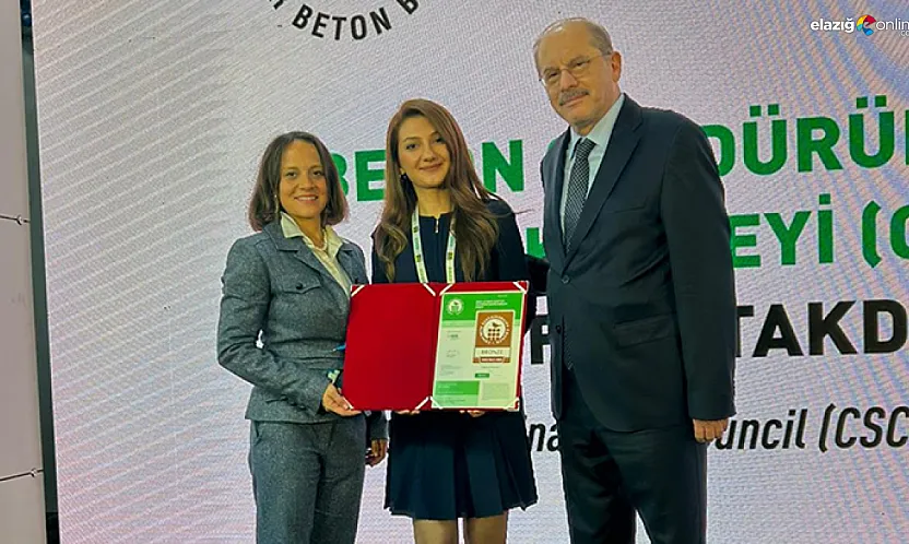 Elazığ'ın Gururu Seza Çimento, Sürdürülebilir Üretimde Global Tanınırlık Kazandı!