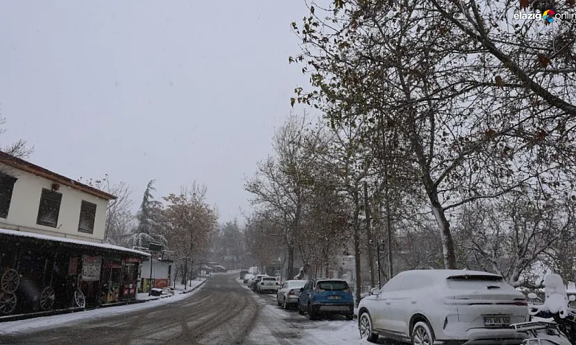Elazığ'ın 'Müze Şehir'i Harput, kar altında büyüledi