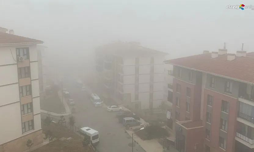 Elazığ'ın Yüksek Kesimlerinde Yoğun Sis: Görüş Mesafesi 5 Metreye Düştü!