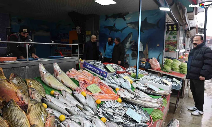 Soğuk hava talebi artırdı: İşte Elazığ'da balık tezgahlarında son durum