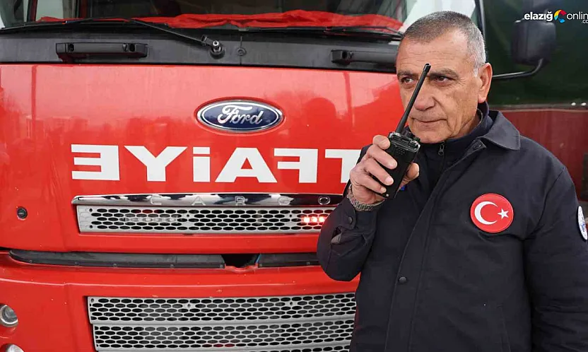 32 yıllık hizmete sirenli veda! Emektar itfaiyecinin son mesaisi duygulandırdı