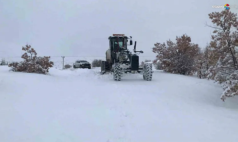 Kar kalınlığı 20 santimetreyi aştı: Elazığ'da kış operasyonu başladı