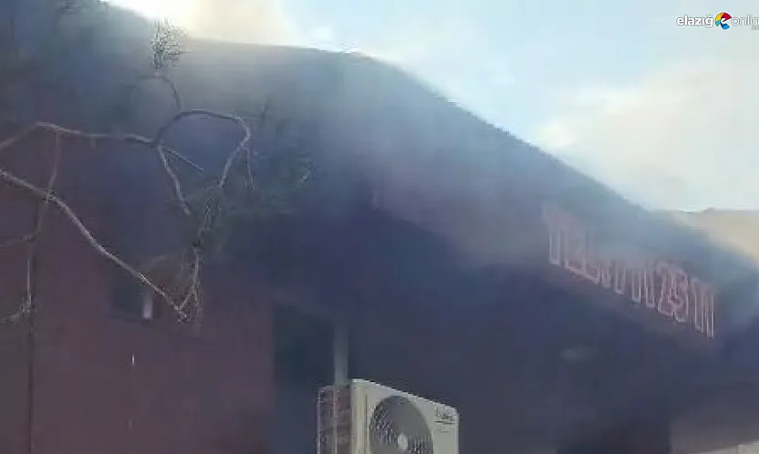 Karakoçan'da restoranda yangın paniği