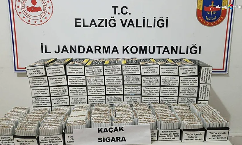 Maden ve Gezin'de kaçak tütün operasyonu!