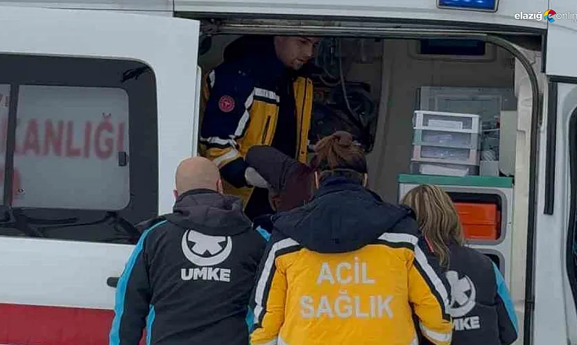 Kar geçit vermedi, Elazığ UMKE engelleri aşarak yetişti