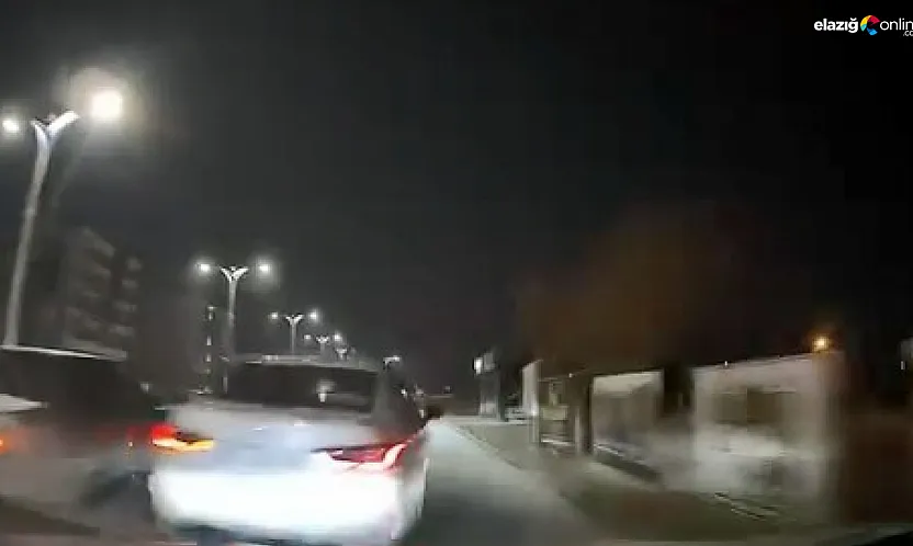Makas atan sürücü çarpıp kaçtı: Araç kamerası her şeyi kaydetti