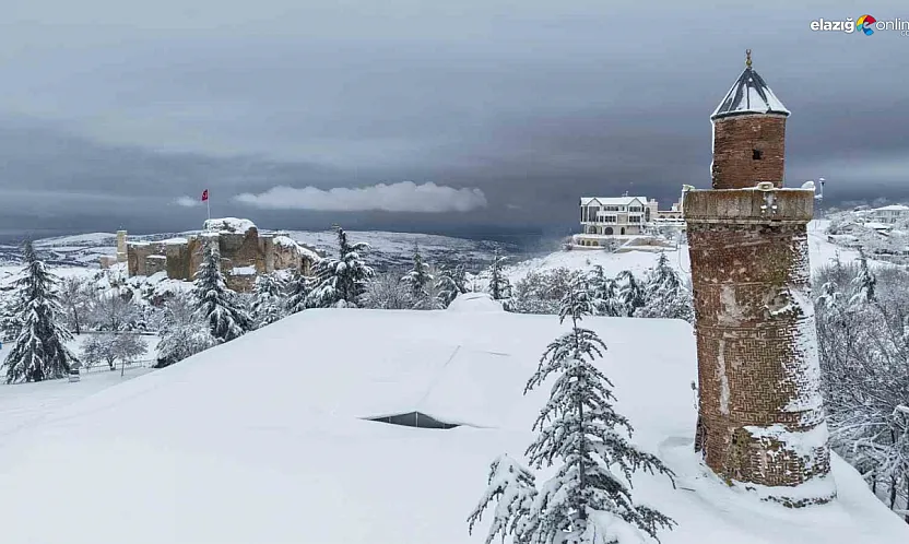 Soğuk, sert ve büyüleyici: İşte kar altındaki Harput