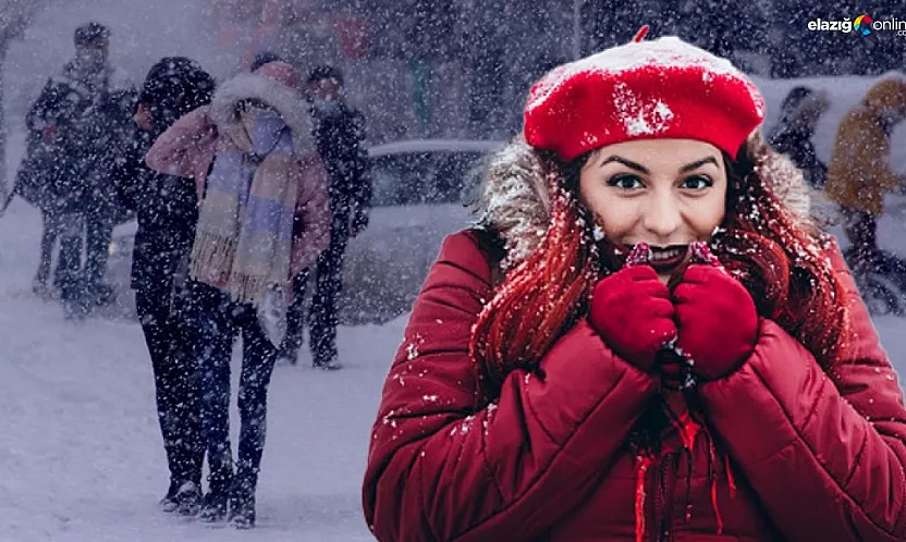 Meteoroloji'den Elazığ'a turuncu uyarı: Kar kalınlığı 20 santimetreyi bulacak!
