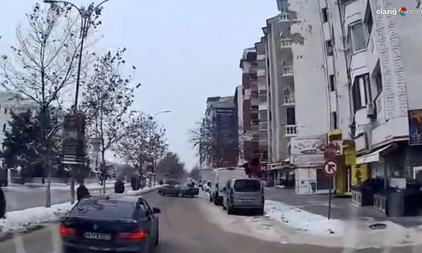 Herkes yolunda, o drift peşinde! Gazi Caddesi'nde tehlikeli dakikalar