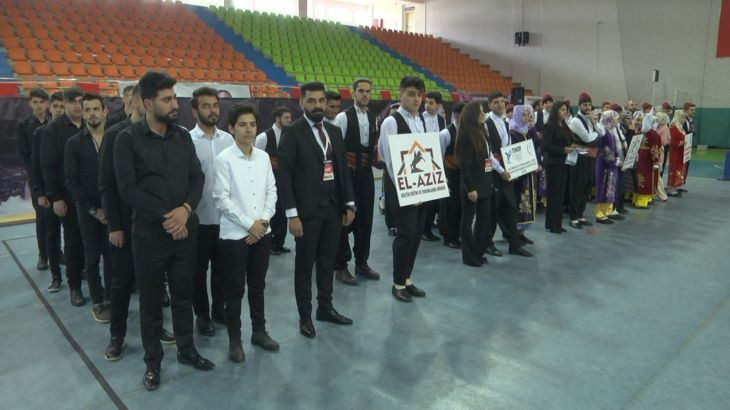 Elazığ'da halk oyunları yarışması sona erdi