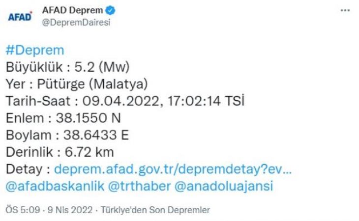Malatya'nın Pütürge ilçesi beşik gibi!