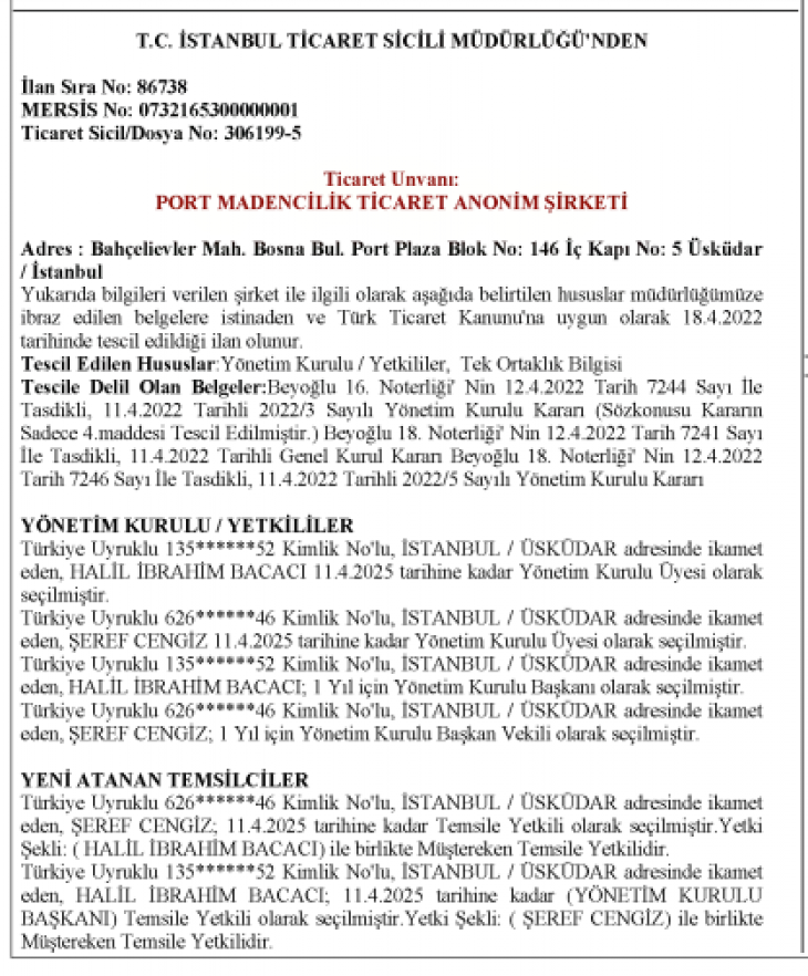 İşte maden sahası ihalesini alan firma