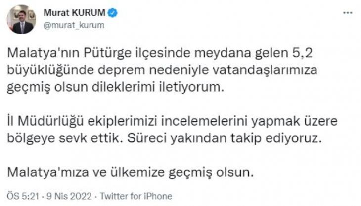 Çevre ve Şehircilik Bakanı Murat Kurum