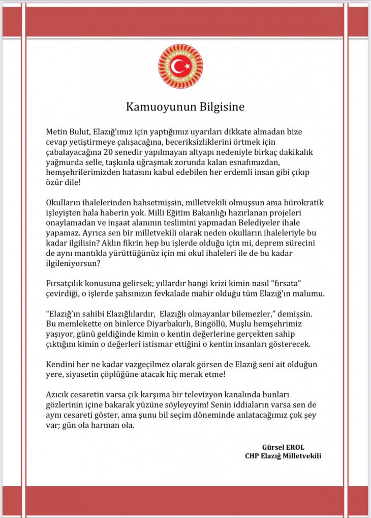 'Azıcık cesaretin varsa çık karşıma'