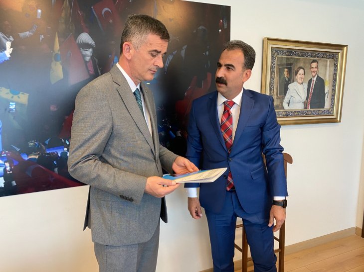 Milletvekili Aday Adayı Ercan Elazığ'ın sorunlarını İYİ Parti Genel Merkezi'ne sundu