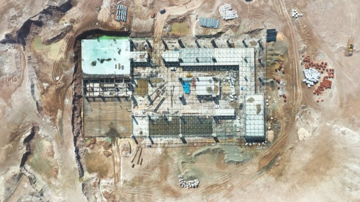 Yeni terminal binasının yapım çalışmaları devam ediyor